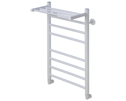 Полотенцесушитель водяной Comfysan Luce W-8 80/40 с полкой, белый