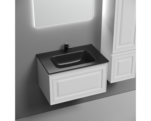 Тумба под раковину подвесная Sancos Very 69х44х40,, с доводчиками, Bianco, VR70W