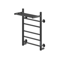 Электрический полотенцесушитель Ника Way-2 60/40 U с полкой Черный матовый
