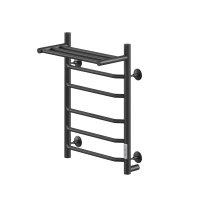 Электрический полотенцесушитель Ника Way-3 60/40 U с полкой Черный матовый
