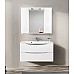 Зеркало со шкафом BelBagno MARINO-SPC-1000/750-2A-BL-P 100 с подсветкой Bianco Lucido
