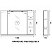 Зеркало со шкафом BelBagno MARINO-SPC-1000/750-2A-BL-P 100 с подсветкой Bianco Lucido