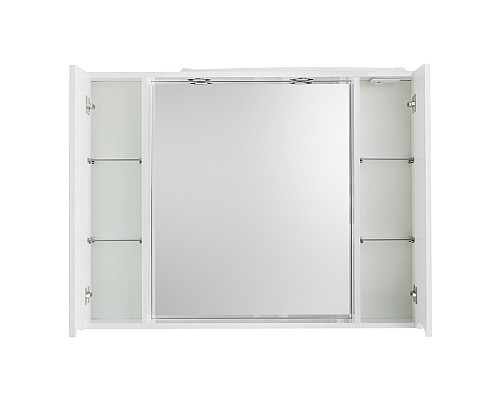 Зеркало со шкафом BelBagno MARINO-SPC-1000/750-2A-BL-P 100 с подсветкой Bianco Lucido Зеркало со шкафом BelBagno MARINO-SPC-1000/750-2A-BL-P 100 с подсветкой Bianco Lucido