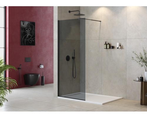 Душевая перегородка Cezares Liberta 90 LIBERTA-L-1-90-GR-NERO Черный матовый