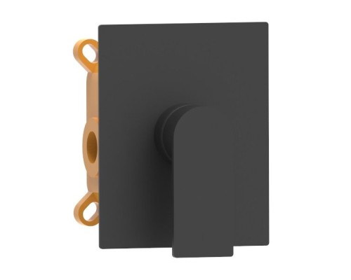 Встраиваемый смеситель AQG Alpha, для душа, черный матовый