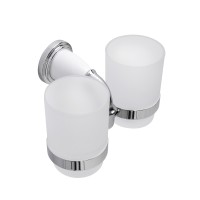 Держатель стакана двойной подвесной ART&MAX AM-E-2602-D-Cr