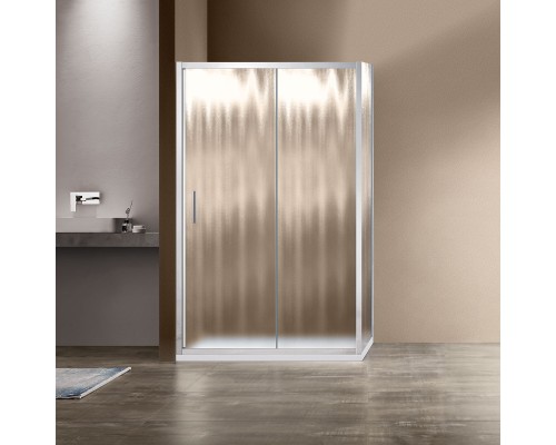 Душевой уголок Vincea Garda 1600x800 хром стекло шиншилла