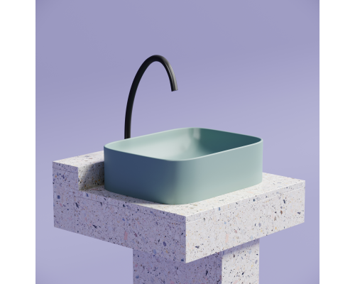 Чаша накладная прямоугольная Ceramica Nova Element 50x38 Зеленый Матовый