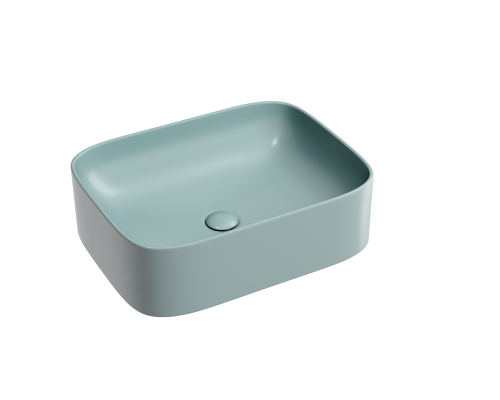 Чаша накладная прямоугольная Ceramica Nova Element 50x38 Зеленый Матовый