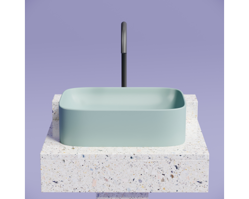 Чаша накладная прямоугольная Ceramica Nova Element 50x38 Зеленый Матовый