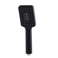 Ручной душ антикальцевый AQG NITE SQ 110х80 мм, 2х режимный, черный матовый