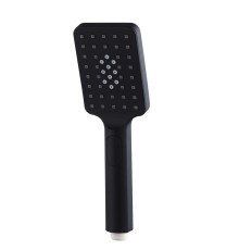 Ручной душ антикальцевый AQG NITE SQ 110х80 мм, 2х режимный, черный матовый