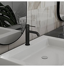 Смеситель для раковины Vincea City VBF-2C1MB однорычажный, черный матовый