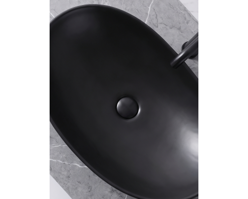 Черная матовая керамическая раковина Gid Bm9811