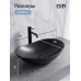 Черная матовая керамическая раковина Gid Bm9811