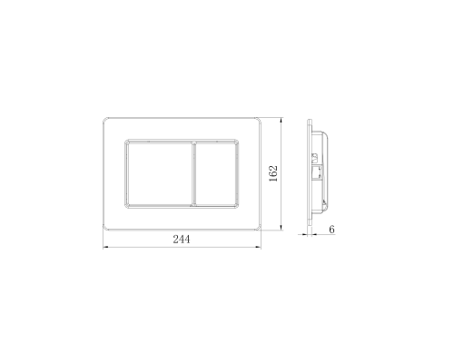 Кнопка смыва ALTROBAGNO PFP 0283 MB