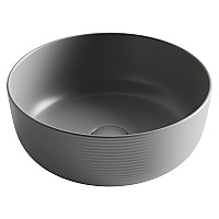 Раковина накладная Ceramicanova 356x356x135, антрацит матовый