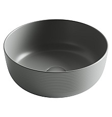 Раковина накладная Ceramicanova 356x356x135, антрацит матовый