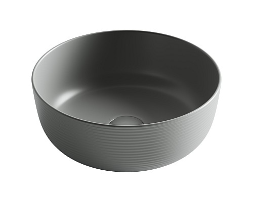 Раковина накладная Ceramicanova 356x356x135, антрацит матовый