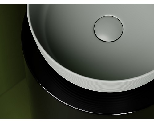 Раковина накладная Ceramicanova 356x356x135, антрацит матовый