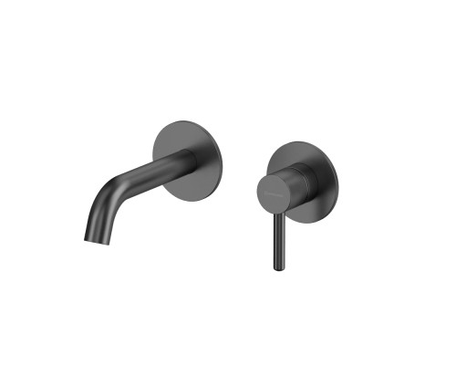 Внешняя часть смесителя для умывальника WHITECROSS Y1226GM (оружейная сталь)