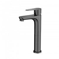 Смеситель для раковины высокий Wonzon&Woghand, Темный графит