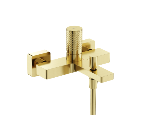 Смеситель для ванны и душа SANCOS Nexus, брашированное золото, PVD покрытие, SC9014BG
