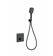 Смеситель для душа с термостатом встраиваемый Wonzon&Woghand, Черный матовый