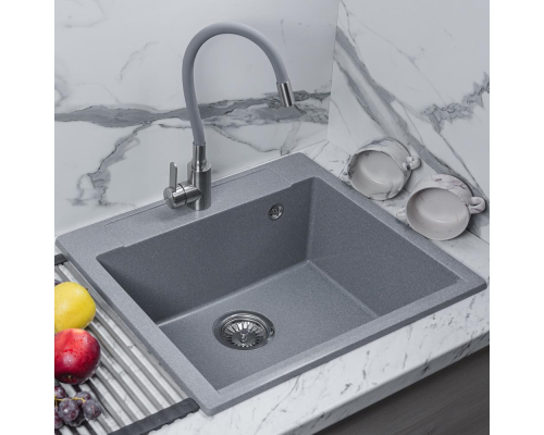 Кухонная мойка прямоугольная 550х500 Reflexion Cubi RX1555GR, гравий