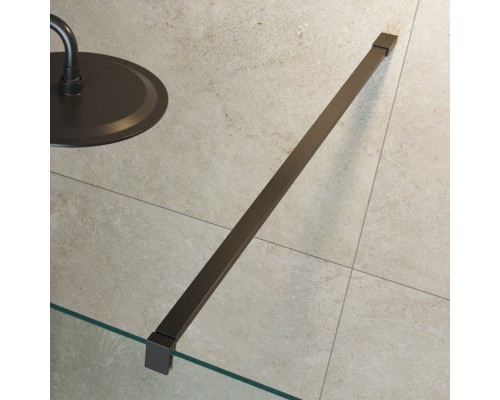 Душевая перегородка Cezares Liberta 140 LIBERTA-L-2-140-120-C-NERO Черный матовый