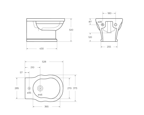 Биде BelBagno Boheme BB115BH подвесное Белое