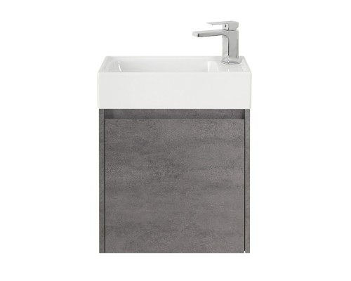 Тумба под раковину BelBagno Kraft Mini 50 L KRAFT MINI-500/260-1A-SO-CG-L подвесная Cemento Grigio
