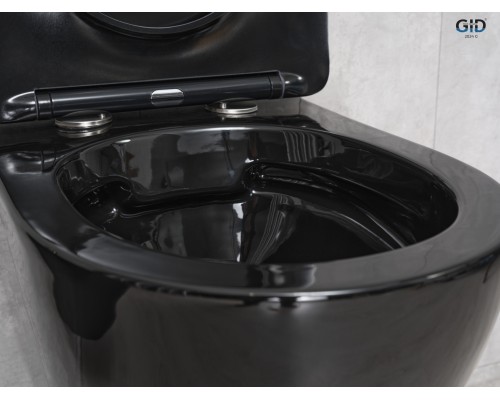 Безободковый подвесной унитаз Gid Tr2198-18 62204y с прочной крышкой-микролифт