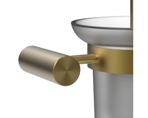 Настенный ерш для унитаза Raiber premium RPG-80009 Graceful, матовое золото