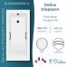 Ванна из литьевого мрамора Delice Diapason 180х70 матовая с черными ручками