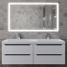 Тумба под двойную раковину подвесная Uperwood Tanos 120х45х50 см, графит, 4 ящика