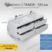 Тумба под двойную раковину подвесная Uperwood Tanos 120х45х50 см, графит, 4 ящика