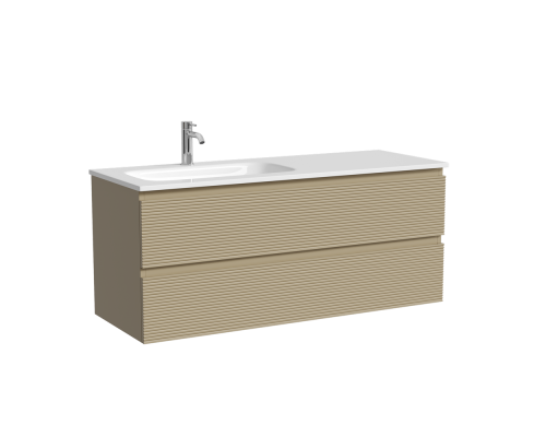 Тумба под раковину Настенная Sancos Folk 119.5 FL120LCP Капучино