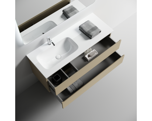 Тумба под раковину Настенная Sancos Folk 119.5 FL120LCP Капучино