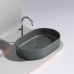 Чаша накладная овальная Ceramica Nova Element 60x38 Темный Антрацит Матовый