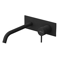 Смеситель для раковины Cezares Leaf LEAF-BLI1-L-NOP Черный матовый