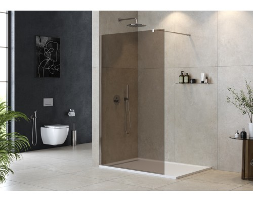 Душевая перегородка Cezares Liberta 120 LIBERTA-L-1-120-BR-Cr Хром