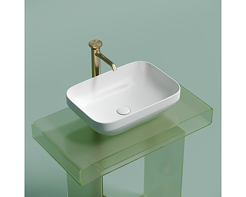 Чаша накладная прямоугольная Ceramica Nova Element 50x36 Белый Матовый Чаша накладная прямоугольная Ceramica Nova Element 50x36 Белый Матовый