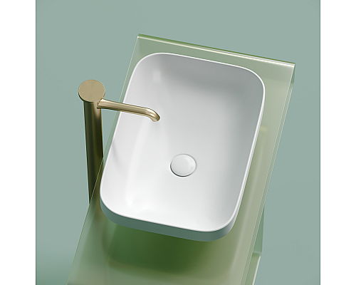 Чаша накладная прямоугольная Ceramica Nova Element 50x36 Белый Матовый Чаша накладная прямоугольная Ceramica Nova Element 50x36 Белый Матовый