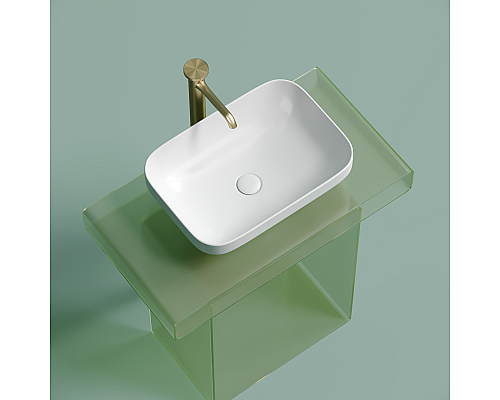 Чаша накладная прямоугольная Ceramica Nova Element 50x36 Белый Матовый Чаша накладная прямоугольная Ceramica Nova Element 50x36 Белый Матовый