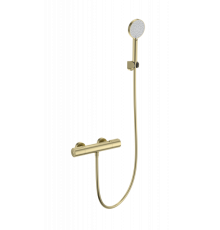 Смеситель для душа с термостатом Wonzon&Woghand, Брашированное золото