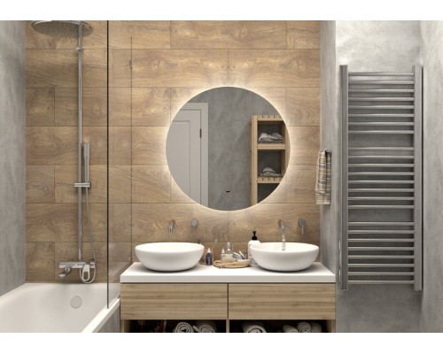 Зеркало Континент Ajour D 800 ЗЛП105 с подсветкой с бесконтактным выключателем