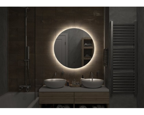 Зеркало Континент Ajour D 800 ЗЛП105 с подсветкой с бесконтактным выключателем