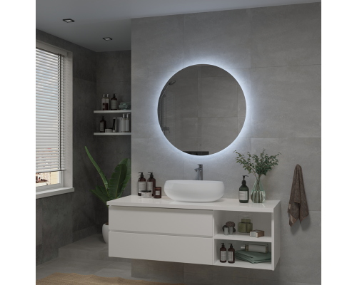 Зеркало Континент Ajour D 800 ЗЛП105 с подсветкой с бесконтактным выключателем