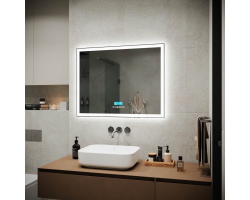 Зеркало для ванной комнаты SANCOS City 2.0 900x700 c подсветкой